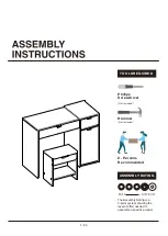 Preview for 1 page of Furniture of America YNJ-317-4 Assembly Instructions Manual