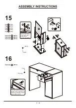 Preview for 17 page of Furniture of America YNJ-317-4 Assembly Instructions Manual