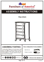 Preview for 1 page of Furniture of America YNJ-318-5 Assembly Instructions Manual