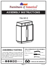 Furniture of America YNJ-321-5 Assembly Instructions Manual preview