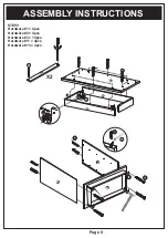 Preview for 8 page of Furniture of America YNJ-321-5 Assembly Instructions Manual