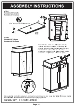 Preview for 11 page of Furniture of America YNJ-321-5 Assembly Instructions Manual