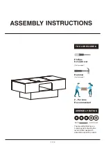 Preview for 1 page of Furniture of America YNJ-906-1 Assembly Instructions Manual