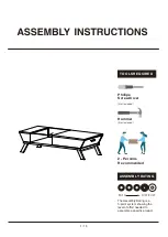 Furniture of America YNJ-CT1015 Assembly Instructions Manual preview