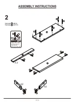 Предварительный просмотр 9 страницы Furniture of America YNJ-CT1015 Assembly Instructions Manual