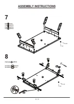 Предварительный просмотр 12 страницы Furniture of America YNJ-CT1015 Assembly Instructions Manual