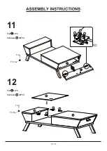 Предварительный просмотр 14 страницы Furniture of America YNJ-CT1015 Assembly Instructions Manual