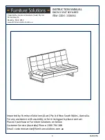 Preview for 1 page of Furniture Solutions 15DIJ3SS Instruction Manual