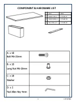 Предварительный просмотр 3 страницы Furniture Solutions 17ONT06B Instruction Manual