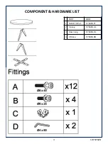 Предварительный просмотр 3 страницы Furniture Solutions 17ONY02B Instruction Manual