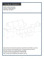 Furniture Solutions 18LIDLD.F Instruction Manual preview