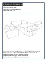 Preview for 1 page of Furniture Solutions 18WASLD.S Instruction Manual