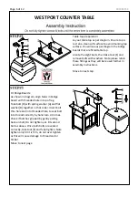 Preview for 6 page of Furniture Solutions 19WESTC.S Instruction Manual