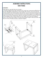 Preview for 6 page of Furniture Solutions ARCADIA 17ARCB2SW Instruction Manual