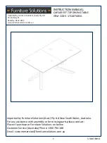 Furniture Solutions CAESAR EXT 17CAET68SG Instruction Manual preview