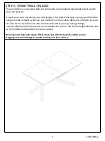 Предварительный просмотр 6 страницы Furniture Solutions CAESAR EXT 17CAET68SG Instruction Manual