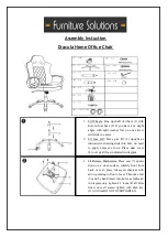 Preview for 1 page of Furniture Solutions Dracula Home Office Chair Assembly Instruction