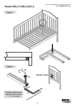 Preview for 8 page of Furniture Solutions Kuba Cot II KUCO Assembly Instructions Manual