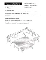 Предварительный просмотр 1 страницы Furniture Solutions Piazza Series Instruction Manual