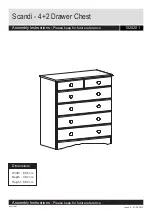 Furniture To Go Scandi 4+2 Drawer Chest 1020201 Assembly Instructions Manual предпросмотр