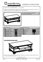 Furniture Values International aspenhome I07-9100-WBR Assembly Instructions preview