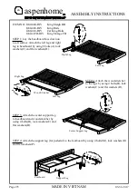 Предварительный просмотр 13 страницы Furniture Values International aspenhome I240-400-RIV Assembly Instructions Manual