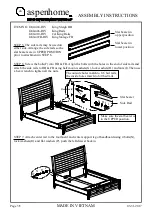 Предварительный просмотр 14 страницы Furniture Values International aspenhome I240-400-RIV Assembly Instructions Manual