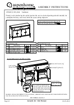 Furniture Values International aspenhome I256-6808 Assembly Instructions preview