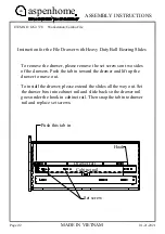 Предварительный просмотр 2 страницы Furniture Values International aspenhome I262-378 Assembly Instructions