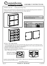 Furniture Values International aspenhome I262-488 Assembly Instructions preview