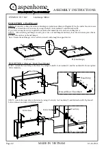 Preview for 2 page of Furniture Values International aspenhome I317-462 Assembly Instructions