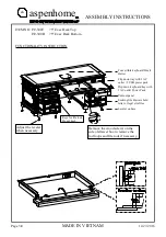 Preview for 3 page of Furniture Values International aspenhome I39-300T Assembly Instructions