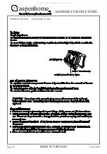 Preview for 3 page of Furniture Values International Aspenhome I39-366A Assembly Instructions