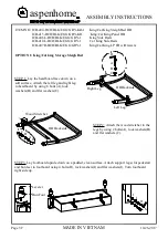 Preview for 17 page of Furniture Values International aspenhome ICB-400-BCH Assembly Instruction Manual