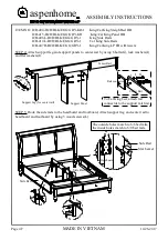 Preview for 18 page of Furniture Values International aspenhome ICB-400-BCH Assembly Instruction Manual