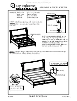 Preview for 4 page of Furniture Values International Aspenhome IKJ-400-KD Assembly Instructions