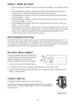 Preview for 18 page of furniture123 AGL047 User And Installation Manual