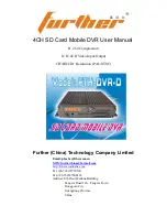 Preview for 1 page of Further 4CH SD Card Mobile DVR User Manual