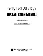 Furuno 1761 MARK-3 Installation Manual предпросмотр