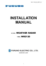 Предварительный просмотр 1 страницы Furuno 9ZWWR2120 Installation Manual