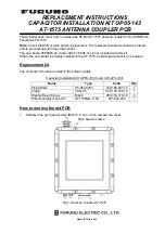 Предварительный просмотр 1 страницы Furuno AT-1575 Replacement Instructions Manual