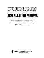 Furuno CH-37 Installation Manual preview