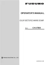 Furuno CH-37BB Operator'S Manual preview