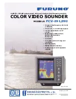 Furuno Color Video Sounder FCV-291/292 Specifications preview