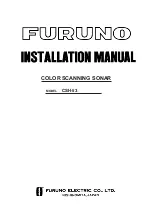 Preview for 1 page of Furuno CSH-53 Installation Manual