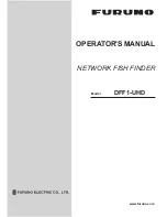 Furuno DFF1-UHD Operator'S Manual preview