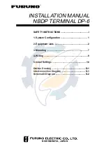 Preview for 1 page of Furuno DP-6 Installation Manual