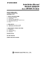 Furuno DRS6A X-Class Installation Manual preview