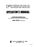 Preview for 1 page of Furuno DS-80 Operator'S Manual