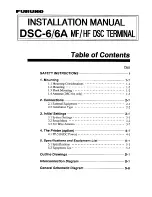 Предварительный просмотр 1 страницы Furuno DSC-6 Installation Manual